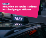 Taxibus : un mois après la réduction, les témoignages affluent