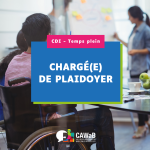 EMPLOI : chargé(e) de plaidoyer - CDI - Temps-plein